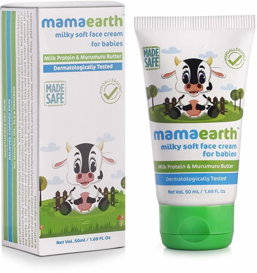 Mamaearth Milky Soft Face Cream for Babies (Murumuru Butter)