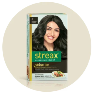 Streax cream hair colour 4 Natural brown