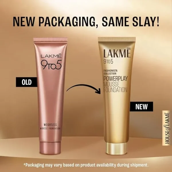 Lakme 9 to 5 Powderplay Mousse Foundation next