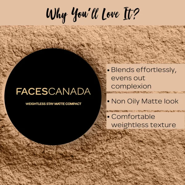 Faces Canada Weightless Stay Matte Finish Compact next four