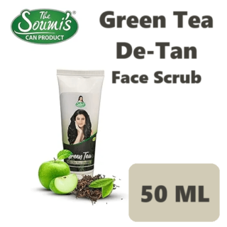 The Soumi's Can Green Tea De Tan Face Scrub - 50ml